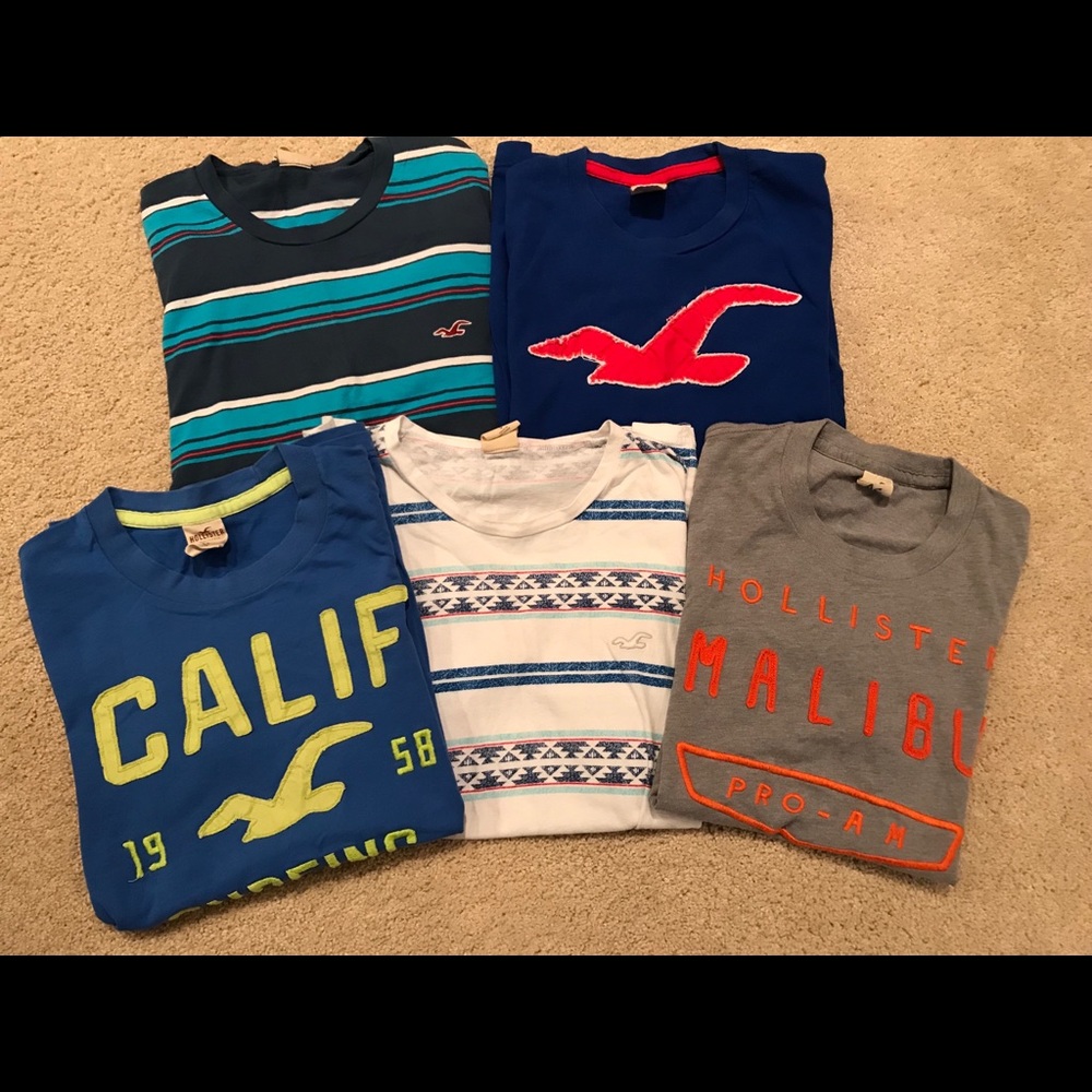 Lot of 5 Hollister Small Mens T-SHIRTS all for $30
